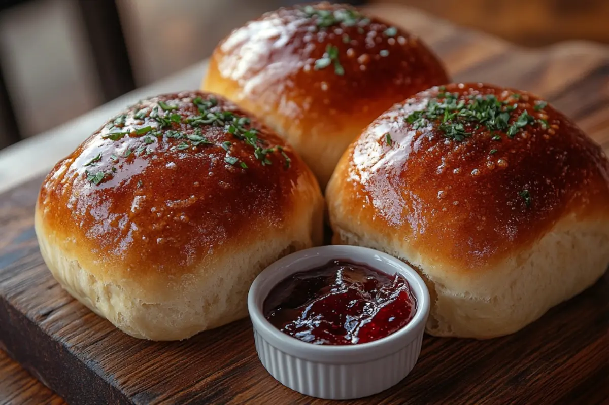 soft roll and a dinner roll
