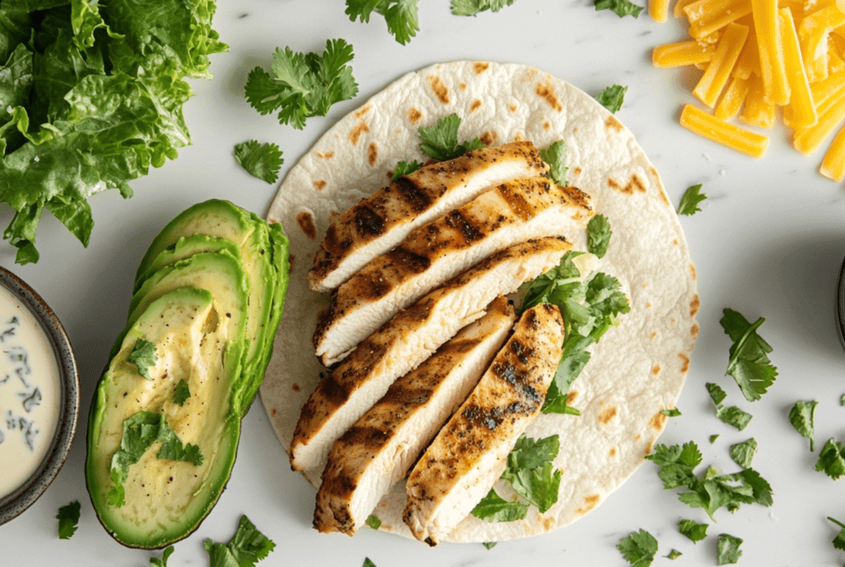 Grilled Chicken Wrap: Step-by-Step