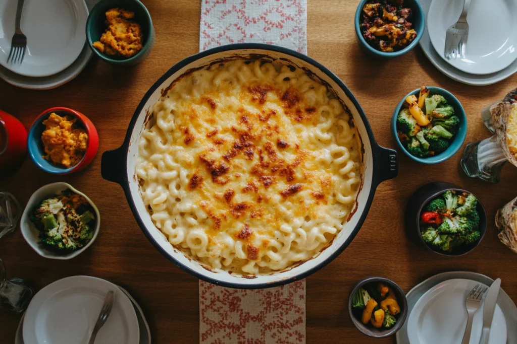 Creamy mac and cheese bar