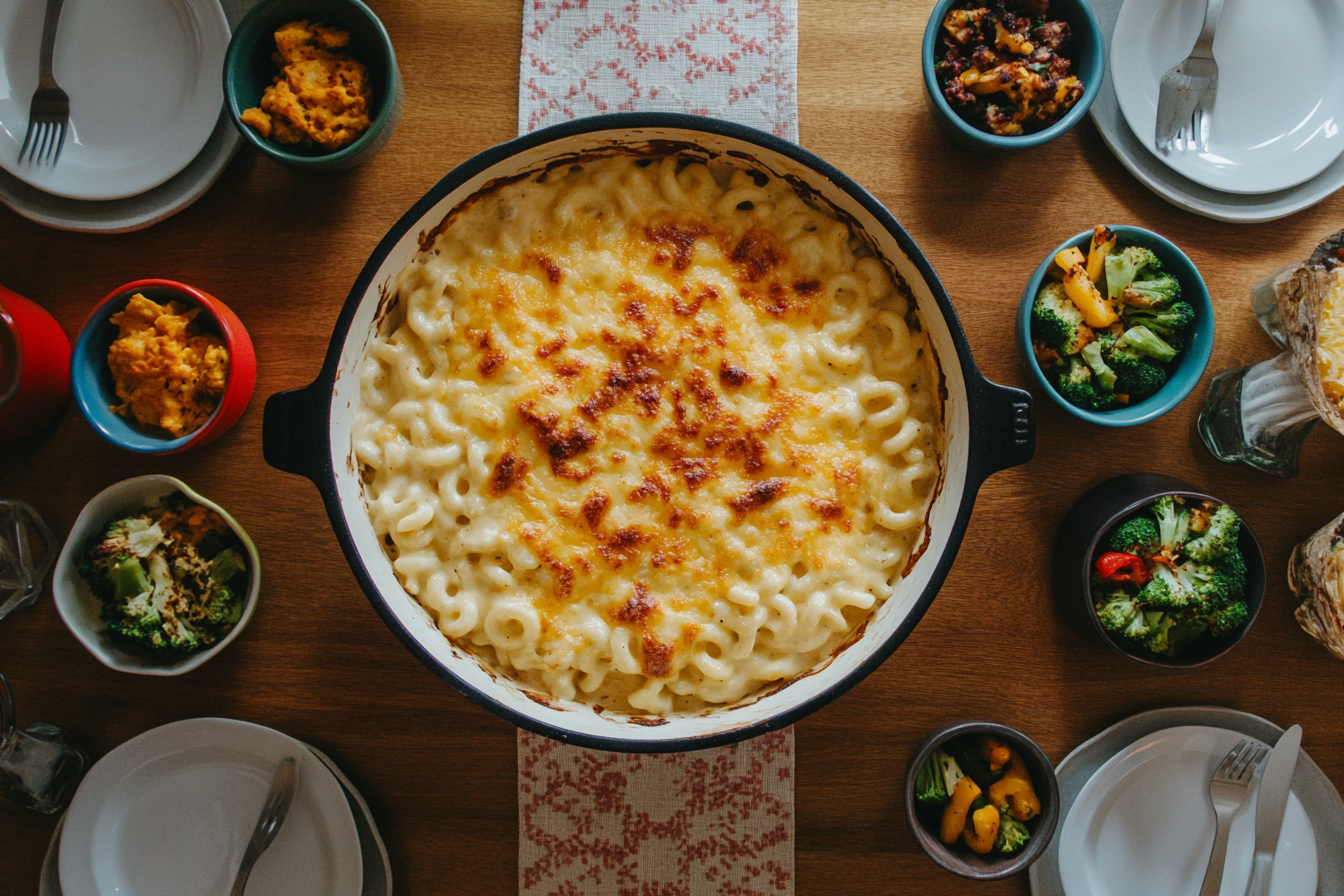 Creamy mac and cheese bar