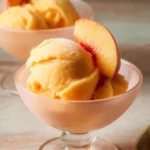 The Best Peach Sorbet Without Ice Cream Maker