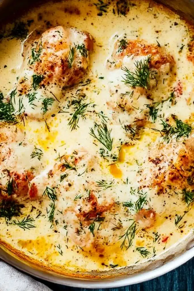 Creamy Oven Baked Chicken Thighs | Easy & Flavorful Dinner 14 Creamy oven baked chicken thighs in garlic parmesan sauce