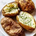 Air Fryer Baked Potatoes – Quick & Crispy Favorite 19 Fluffy air fryer baked potatoes with crispy skins and herbs