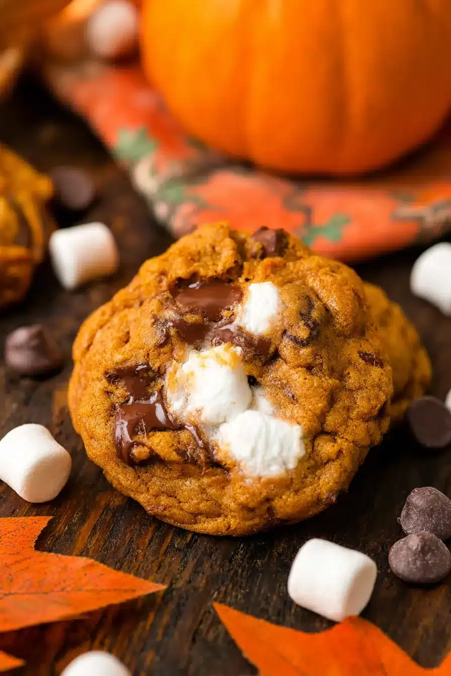 Pumpkin Smores Cookies