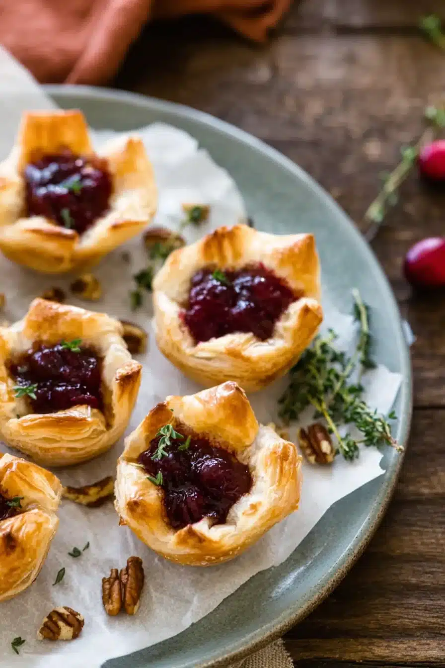 Baked Cranberry Brie Bites
