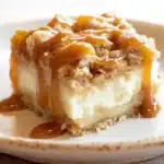The Best Caramel Apple Cheesecake Bars 10 The best Caramel Apple Cheesecake Bars with streusel and caramel drizzle