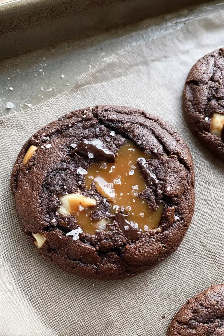 Chocolate Caramel Cookies