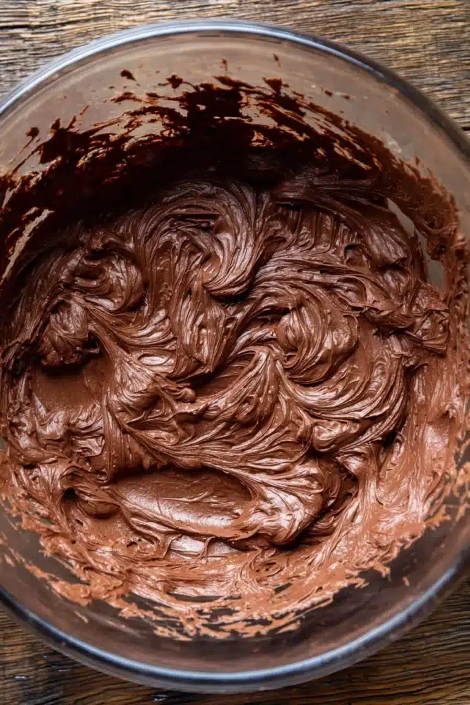 Whipped chocolate filling for no-bake chocolate peanut butter pie