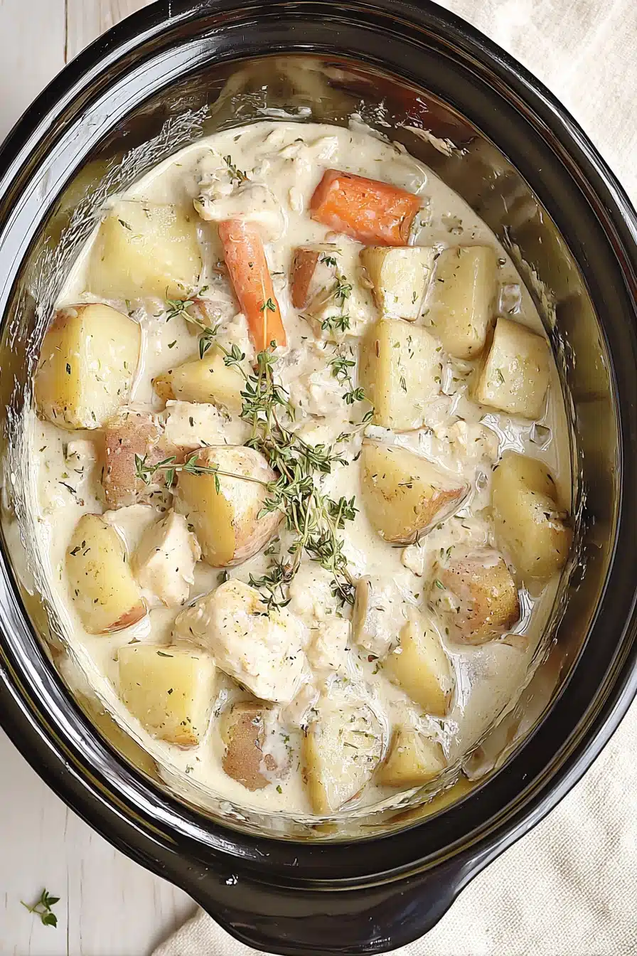Crock Pot Creamy Ranch Chicken and Potatoes