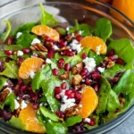 Christmas Salad : A Colorful Holiday Favorite 12 Finished Christmas Salad Recipe with oranges, pomegranate, feta, and pecans