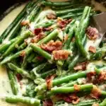 Green Beans in Creamy Parmesan Sauce – Easy & Comforting 10 Green Beans in Creamy Parmesan Sauce with bacon