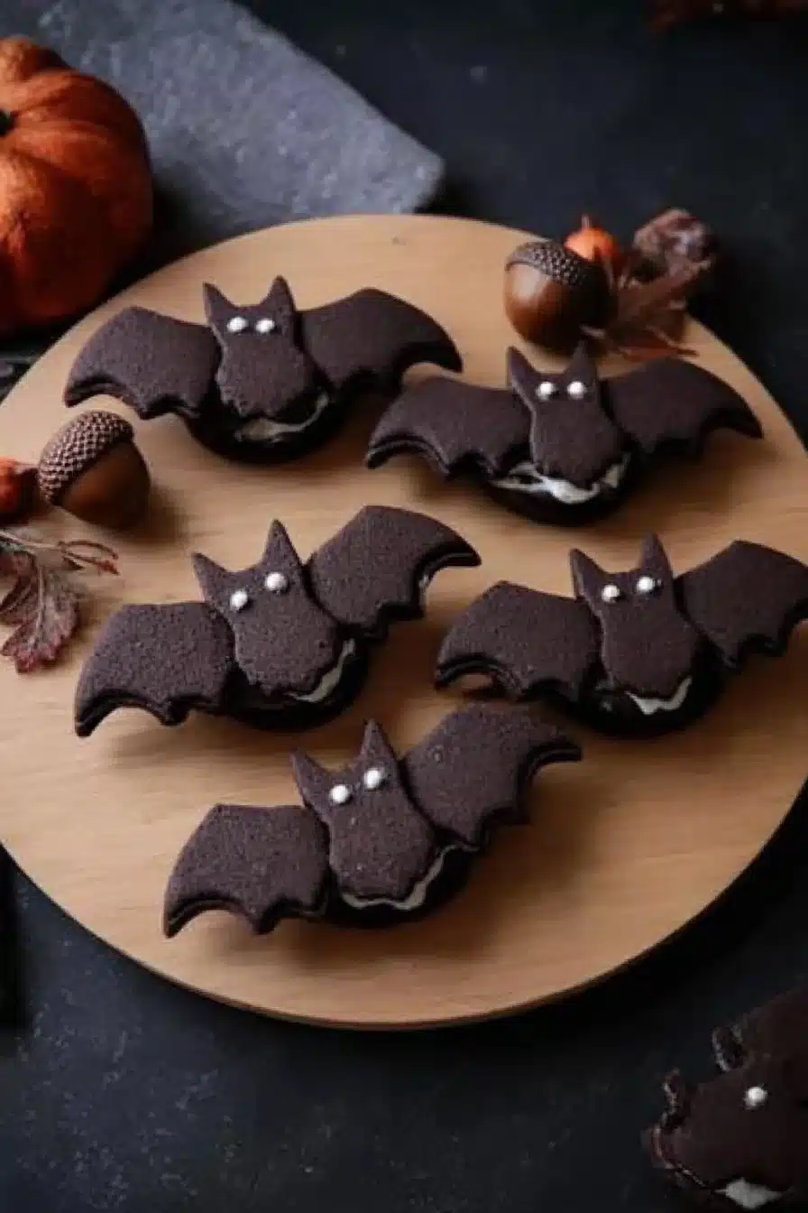 Oreo Style Bat Cookies