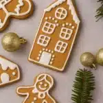 Easy Gingerbread Cookies | Crispy, Festive & Fun to Make 15 Easy Gingerbread Cookies decorated with white icing on a festive surface