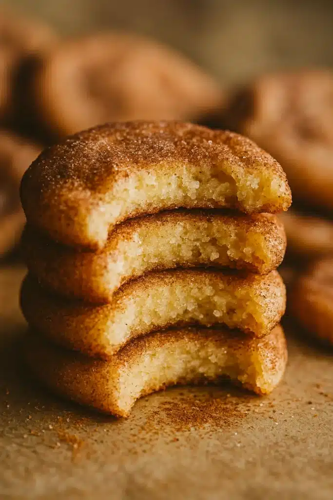 Snickerdoodle Recipe – Soft & Chewy Cinnamon Cookies 10 Snickerdoodle Recipe showing soft chewy cookie interior with cinnamon sugar coating