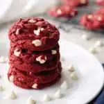 4 Ingredient Red Velvet Cake Mix Cookies