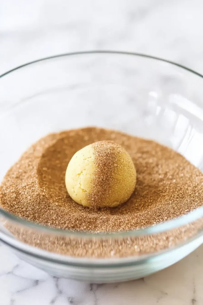 Chewy Snickerdoodle Cookies – Ultimate Soft Holiday Treat 25 Chewy snickerdoodle dough ball rolled in cinnamon sugar