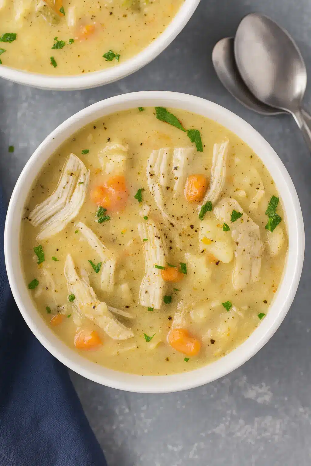 Healthy Chicken Pot Pie Soup