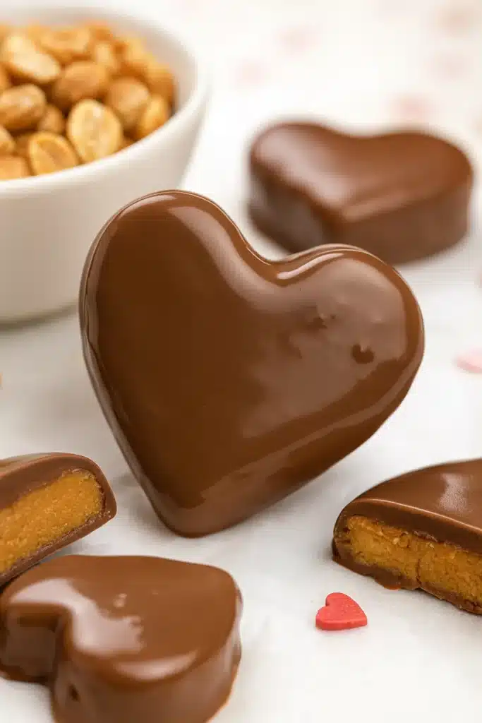 chocolate peanut butter valentines heart Recipe 6 Chocolate Peanut Butter Valentine’s Heart