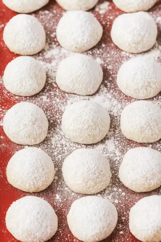 Classic Christmas Cookies Russian Tea Cakes Recipe 5 Classic Christmas Cookies Russian Tea Cakes on baking tray