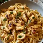 Easy Cowboy butter chicken linguine with creamy sauce and herbs