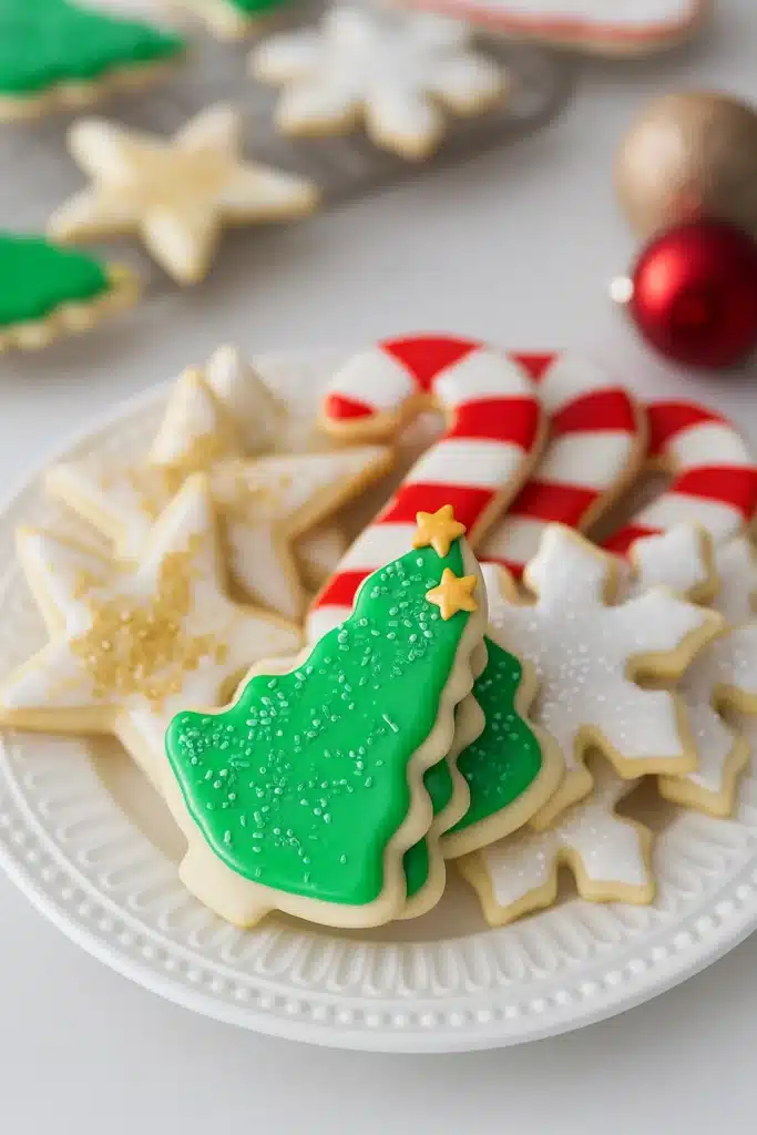 Easy Sugar Cookie Recipe (With Icing!) on white-gray table