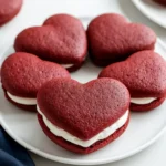 Tasty Heart-Shaped Red Velvet Whoopie Pies