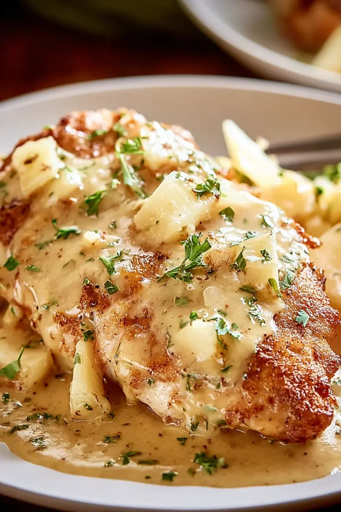 Texas Roadhouse Smothered Chicken | Amazing & Comforting 6 Texas Roadhouse smothered chicken topped with creamy sauce and melted cheese