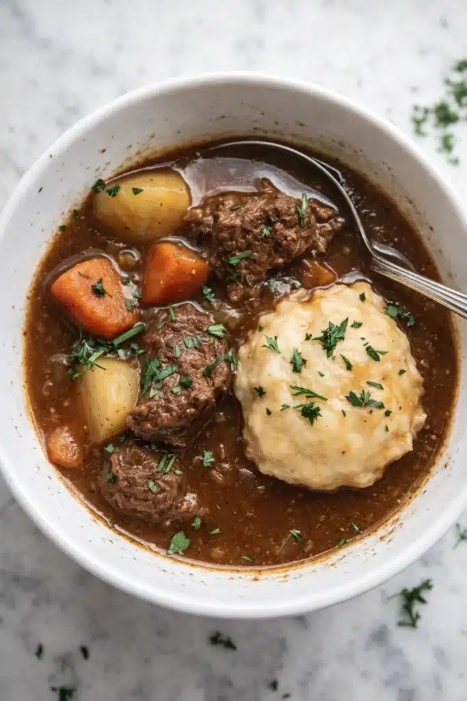 Beef Stew and Dumplings