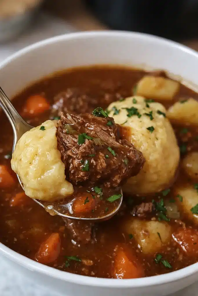 Beef Stew and Dumplings