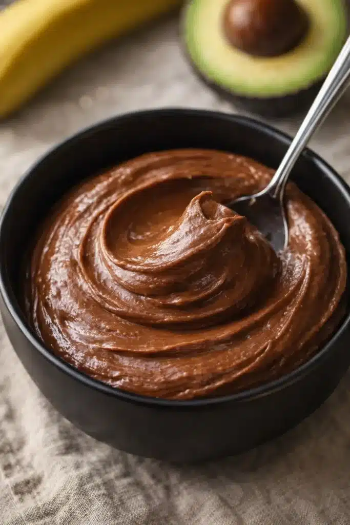 Decadent Chocolate Mousse with Avocado and Banana