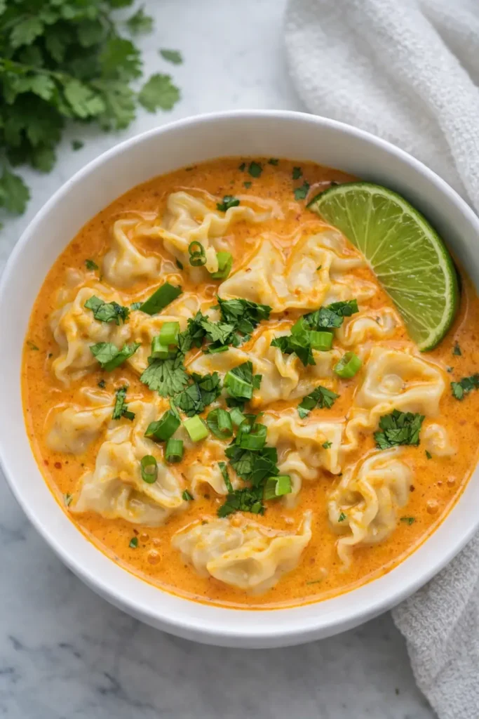 Delicious Curry Dumpling Soup