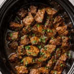 Crock Pot Garlic Butter Steak Bites
