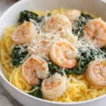 Quick Spaghetti Squash Shrimp Scampi Recipe