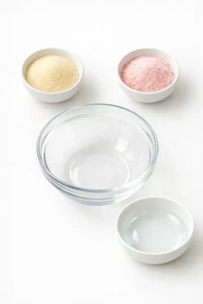 What are the 3 ingredients in the gelatin trick 14 Measured gelatin powder and water showing what are the 3 ingredients in the gelatin trick