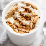 2 ingredient yogurt cheesecake with creamy yogurt and softened cookies in a cup