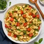 Tortellini Caprese Salad Easy Fresh Lunch Recipe 9 Tortellini Caprese Salad with mozzarella pearls, cherry tomatoes, basil, and balsamic dressing