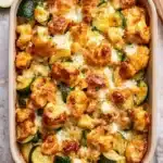 Chicken Zucchini Bake Recipe | Amazing Easy Family Dinner 5 Chicken Zucchini Bake with melted cheese, roasted zucchini, and golden chicken pieces