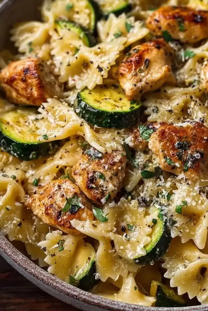 Lemon Chicken Pasta Recipe | Amazing Easy Dinner 4 Lemon Chicken Pasta with parmesan, zucchini, and golden seared chicken