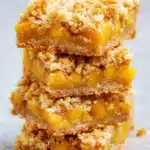 Mango Oatmeal Crumble Bars Recipe | Amazing Easy Treat 7 Stacked Mango Oatmeal Crumble Bars with juicy mango filling and buttery oat crumble