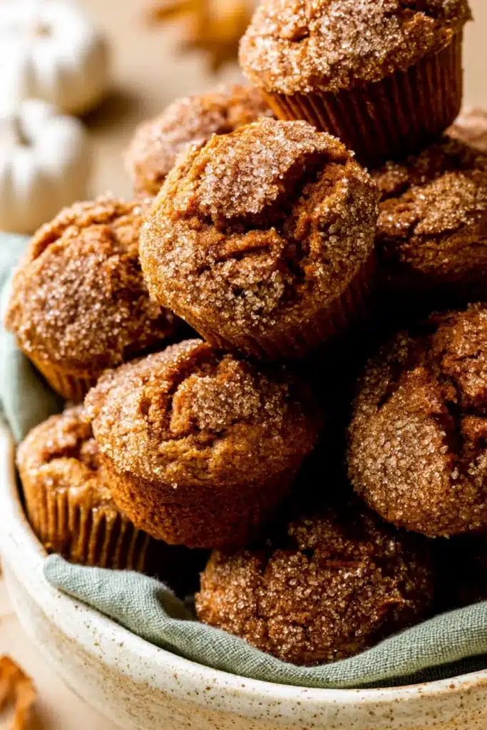 Simply Pumpkin Muffins Amazing Easy Fall Treat 5 Simply Pumpkin Muffins with bakery-style sugar-crusted tops
