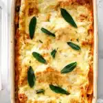 Vegetarian Pumpkin Spinach Lasagna Amazing Fall Favorite 7 Vegetarian pumpkin spinach lasagna with melted cheese and sage