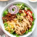 Best Healthy Burger Bowl Recipe | Amazing Easy Dinner 7 Best Healthy Burger Bowl with turkey patties, crisp vegetables, cheddar, pickles, and creamy sauce.