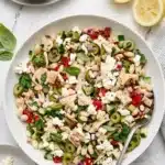 Tuscan Tuna Salad | Amazing Easy No Cook Lunch Recipe 9 Tuscan Tuna Salad with white beans, olives, feta, cucumber, and fresh herbs.