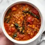 Mediterranean Lentil Soup Recipe : Easy, Happy Comfort 17 Mediterranean Lentil Soup with tomatoes, carrots, kale, lentils, and herbs