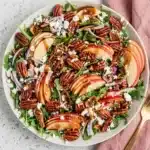 Apple Arugula Salad Recipe : Quick Thanksgiving Feast 7 Apple Arugula Salad with crisp apples, goat cheese, maple pecans, figs, and balsamic dressing