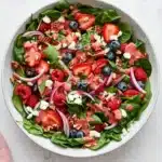 Berry Spinach Salad Recipe | Fresh, Colorful, Easy Lunch 9 Berry Spinach Salad with fresh berries, goat cheese, pecans, and raspberry vinaigrette.
