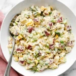 Classic Potato Salad Recipe : The Best Easy Summer Side 9 Classic Potato Salad with red potatoes, eggs, celery, spring onions, dill, and creamy mayonnaise