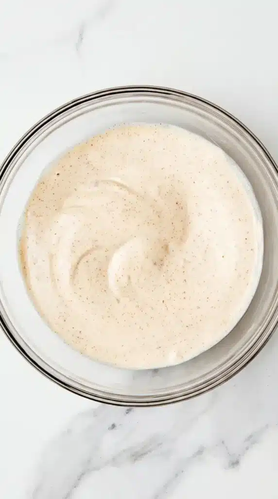 Crab Salad ingredients with celery, shallot, and creamy dressing ready to mix.