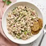 Tuna Salad Recipe : Creamy, Fresh, and Ready in 15 Minutes 11 Creamy Tuna Salad with celery, red onion, fresh herbs, and crisp seeded crackers