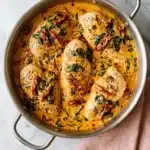 Creamy Tuscan Chicken Recipe : Easy, Rich Skillet Dinner 11 Creamy Tuscan Chicken with spinach and sun-dried tomatoes in Parmesan cream sauce
